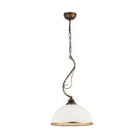 Candelabru clasic alama patinata abajur sticla 1xE27/60W Xsara 1174 Jupiter