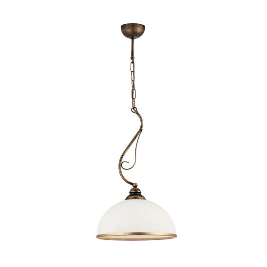 Candelabru clasic alama patinata abajur sticla 1xE27/60W Xsara 1174 Jupiter