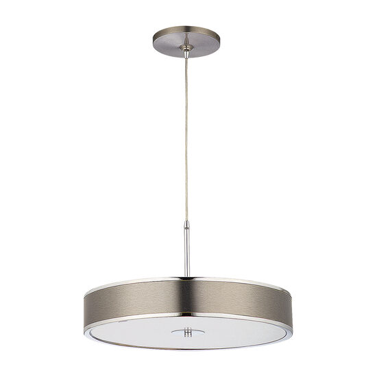 Lustra moderna design compact nichel abajur plexi 5xE14/60W D48 Jazz 1207 Jupiter