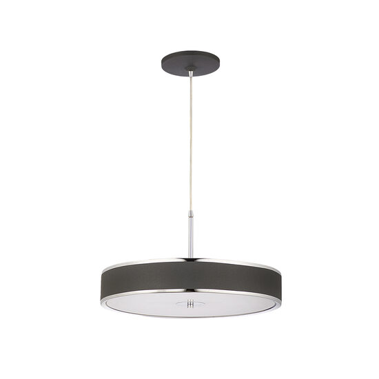 Lustra moderna design compact nichel-grafit abajur plexi 5xE14/60W D48 Jazz 1215 Jupiter