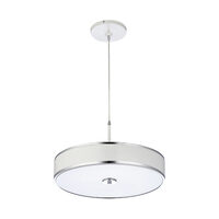 Lustra moderna design compact alb-crom abajur plexi 3xE14/60W D40 Jazz 1222 Jupiter