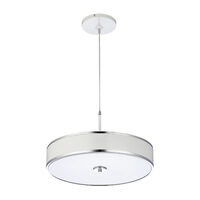 Lustra moderna design compact alb-crom abajur plexi 5xE14/60W D48 Jazz 1223 Jupiter