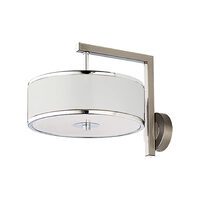 Aplica moderna design compact alb-crom abajur plexi 1xE14/60W Jazz 1224 Jupiter