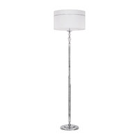 Lampadar modern elegant abajur tesatura gri cristale 1xE27/60W Hilton 1428 Jupiter