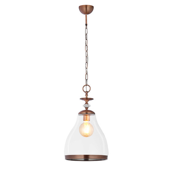 Lustra moderna eleganta cristal abajur sticla transparenta 1xE27/60W Isla 1781 Jupiter