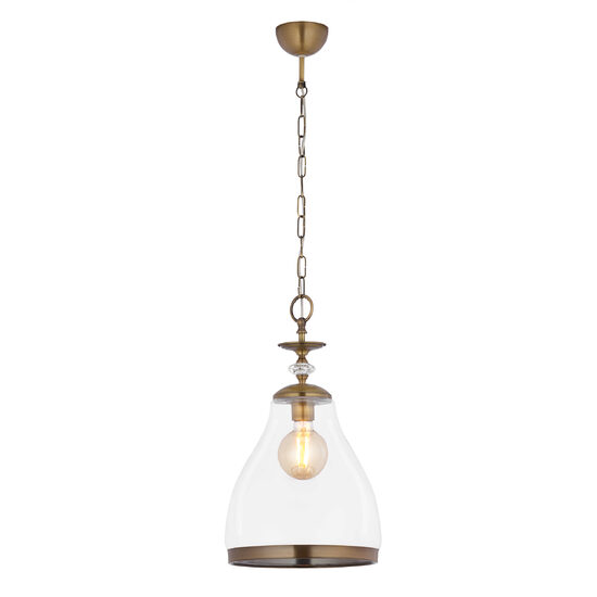 Lustra moderna eleganta cristal abajur sticla transparenta 1xE27/60W Isla 1782 Jupiter