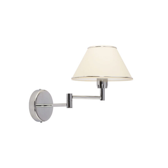 Aplica moderna stralucitoare brat mobil abajururi textile 1xE27/60W Begamo 1582 Jupiter