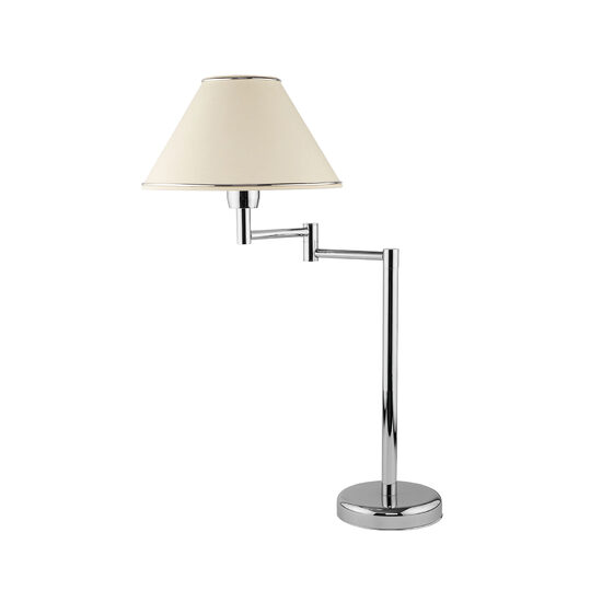 Veioza moderna stralucitoare brat mobil abajururi textile 1xE27/60W Begamo 1584 Jupiter