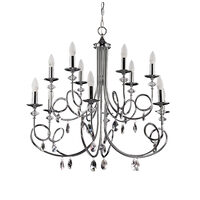 Candelabru modern design simetric pandantive de cristal 12xE14/40W Dakar 1599 Jupiter