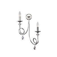 Aplica moderna design simetric pandantive de cristal 2xE14/40W Dakar 1601 Jupiter
