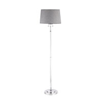Lampadar modern cristale abajur textil gri 3xE27/60W Egida 1609 Jupiter
