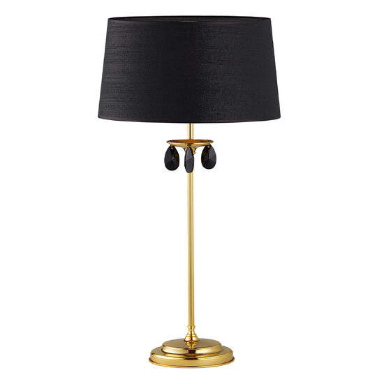 Veioza moderna alama cristale abajur negru 1xE27/60W Egida 1799 Jupiter