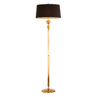 Lampadar modern aurie abajur textil negru 1xE27/60W Batumi 1955 Jupiter