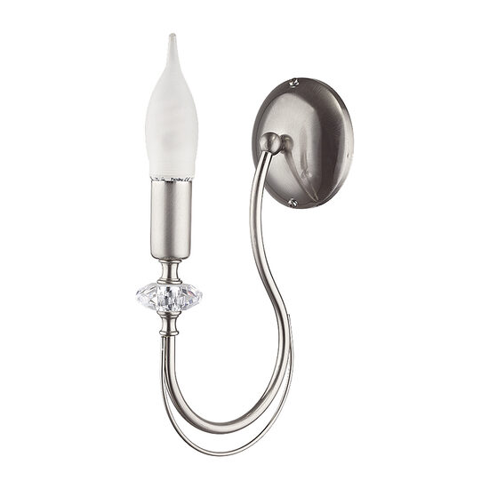 Aplica clasica finisat nichel detalii cristal 1xE14/40W Melody 1617 Jupiter