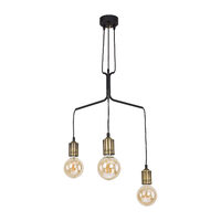 Candelabru modern alama patinata stil industrial 3xE27/60W Borneo 1705 Jupiter
