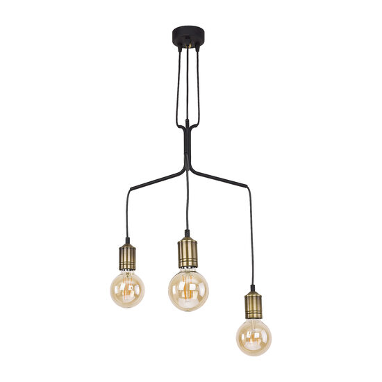 Candelabru modern alama patinata stil industrial 3xE27/60W Borneo 1705 Jupiter
