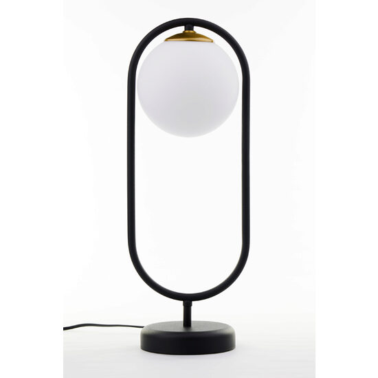 Veioza moderna aurie geometrica abajur sticla opal 1xE14/40W Igon 2044 Jupiter