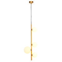 Lustra moderna aurie eleganta abajururi sticla opal 4xG9/60W Taida 1921 Jupiter