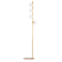 Lampadar modern auriu elegant abajururi sticla opal 4xG9/60W Taida 1924 Jupiter