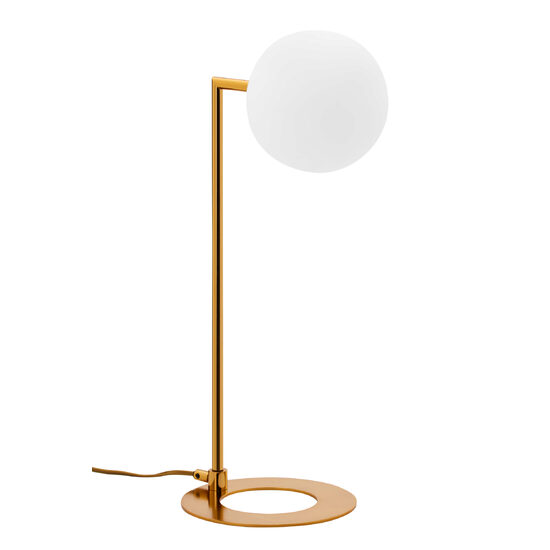 Veioza moderna alama abajur din sticla opal 1xG9/60W Feme 1933 Jupiter