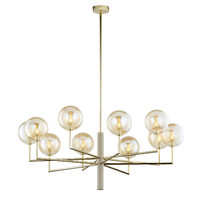 Candelabru modern alama abajururi champagne 10xG9/60W Feme 1977 Jupiter