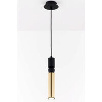 Lustra moderna neagra-aurie detaliu sferic negru 1xGU10/60W Alas 2006 Jupiter