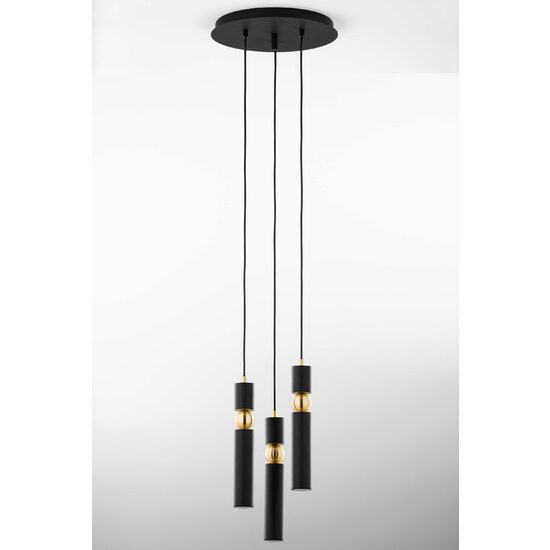 Lustra moderna aurie detalii sferice aurii 3xGU10/60W Alas 2013 Jupiter