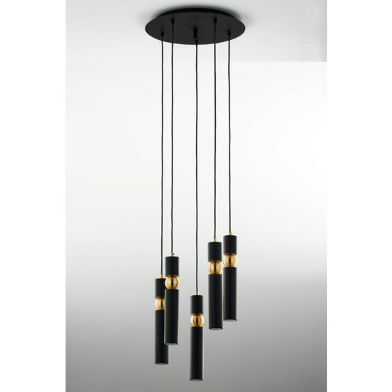 Lustra moderna aurie detalii sferice aurii 5xGU10/60W Alas 2014 Jupiter