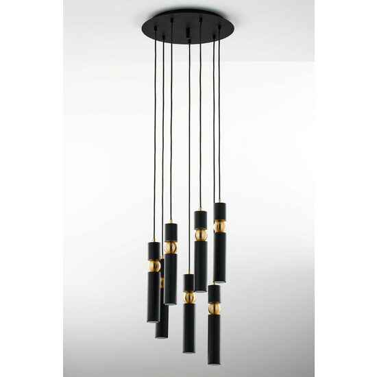 Lustra moderna aurie detalii sferice aurii 7xGU10/60W Alas 2015 Jupiter