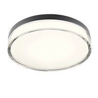 Aplica/Plafoniera moderna neagra baie IP44 LED 18W 3000K/4000K, Frisbi 01-3736 Redo