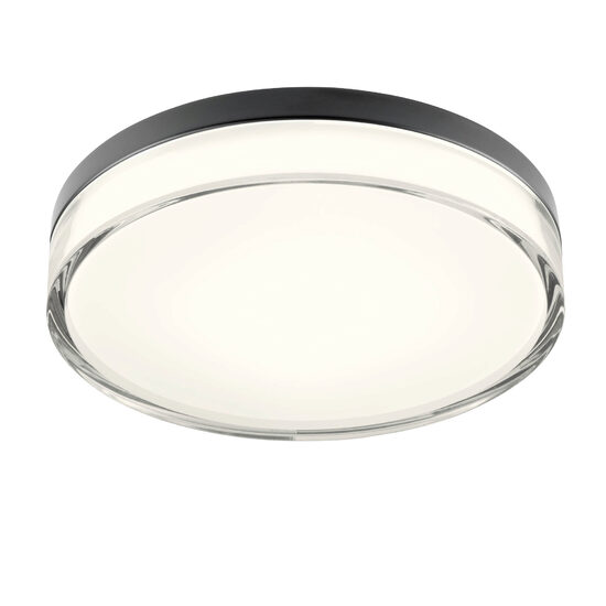 Aplica/Plafoniera moderna neagra baie IP44 LED 18W 3000K/4000K, Frisbi 01-3736 Redo