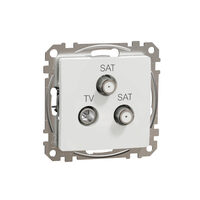 Priza TV-SAT-SAT finala 4dB alba Sedna Design, Schneider Electric SDD111481S