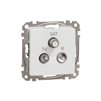 Priza TV-R-SAT intermediara 7dB alba Sedna Design, Schneider Electric SDD111484