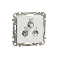 Priza TV-R-SAT intermediara 10dB alba Sedna Design, Schneider Electric SDD111488