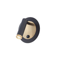 Aplica LED moderna/Spot modern negru-auriu USB 6W/502lm/3000K, Closer 01-3090 Smarter