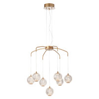 Lustra LED moderna auriu mat 28W/2439lm/3000K, Gianet 01-4039 Smarter
