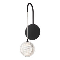 Aplica LED moderna negru mat 4W/450lm/3000K, Gianet 01-4038 Smarter