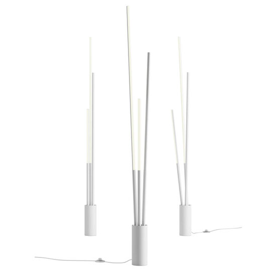 Lampadar LED alb mat dimmabil orientabil 36W/2256lm-2280lm/3000K-4000K, Herald 01-3976 Smarter