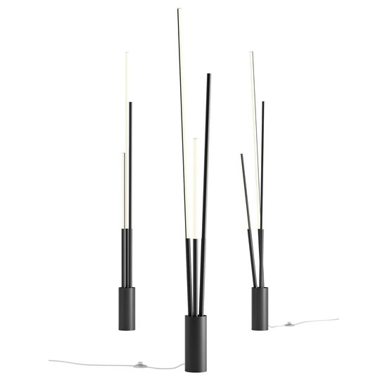 Lampadar LED negru mat dimmabil 36W/2256lm-2280lm/3000K-4000K, Herald 01-3978 Smarter