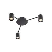 Plafoniera moderna negru mat 3xGU10/10W, Noa 01-4050 Smarter