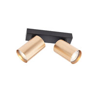 Aplica/Spot modern negru-auriu 2xGU10/10W, Modi 01-3503 Smarter