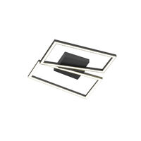 Plafoniera LED moderna negru mat 30W 3000K/4000K/6000K, Slash 01-3539 Smarter