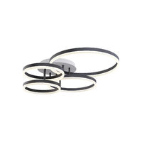 Aplica/Plafoniera LED moderna alb-negru 120W 3000/4000/6000K, Tara 01-3996 Smarter