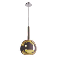 Lustra moderna crom abajur sticla  aurie 1xE27/42W, Tresor 01-3639 Smarter