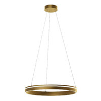Lustra LED moderna auriu mat 38W/1956lm 3000K/4000K, Valdis 01-3775 Smarter
