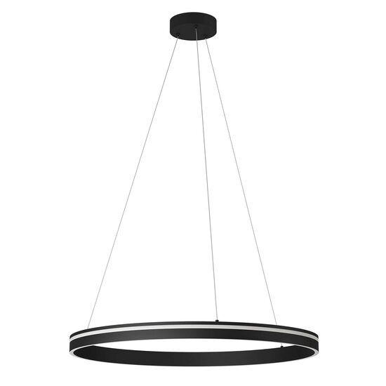 Lustra LED moderna negru mat 57W/2835lm 3000K/4000K, Valdis 01-3782 Smarter