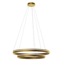 Lustra LED moderna auriu mat 76W/3515lm 3000K/4000K, Valdis 01-3784 Smarter