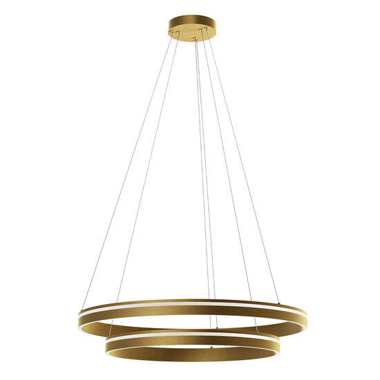 Lustra LED moderna auriu mat 76W/3515lm 3000K/4000K, Valdis 01-3784 Smarter