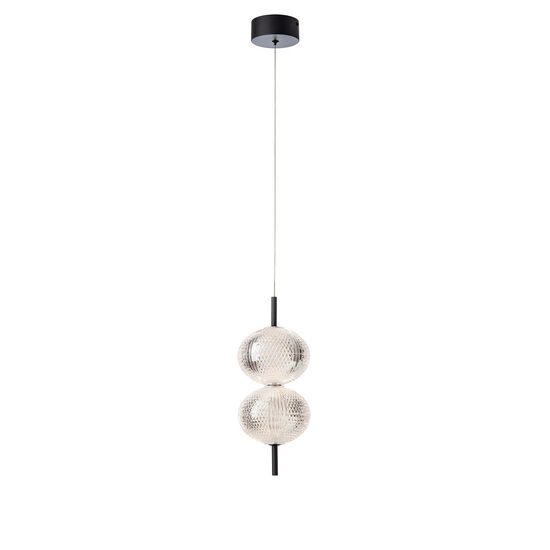 Lustra LED moderna negru mat 12W/1309lm/3000K, Ventura 01-4024 Smarter