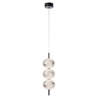 Lustra LED moderna negru mat 20W/1921lm/3000K, Ventura 01-4025 Smarter